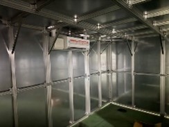 塗料を定温で管理できる保管庫